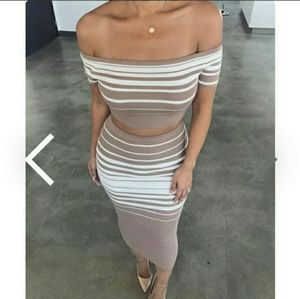 Skirt and Crop Top Set